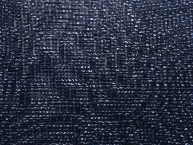 JAPANESE KIMONO / ANTIQUE MENS ENSEMBLE KIMONO / SILK / DORO OSHIMA TSUMUGI / WOVEN KIKKO KASURI PATTERN